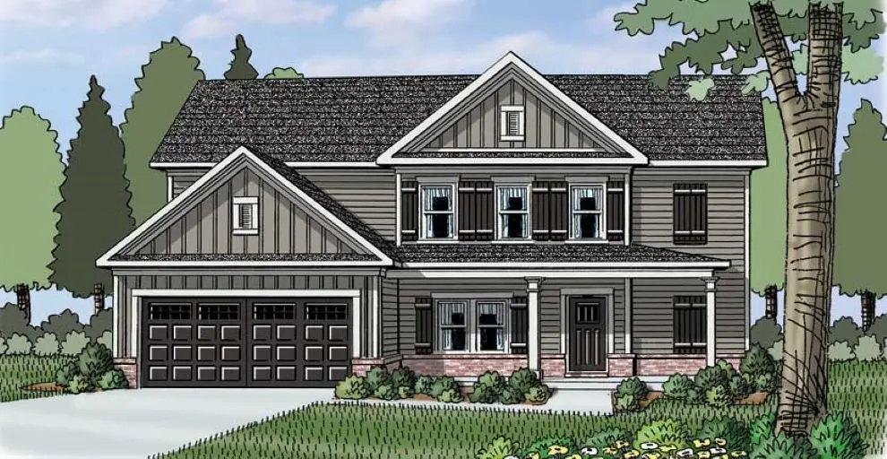 (GA)The Hayden | Front Entry Plan