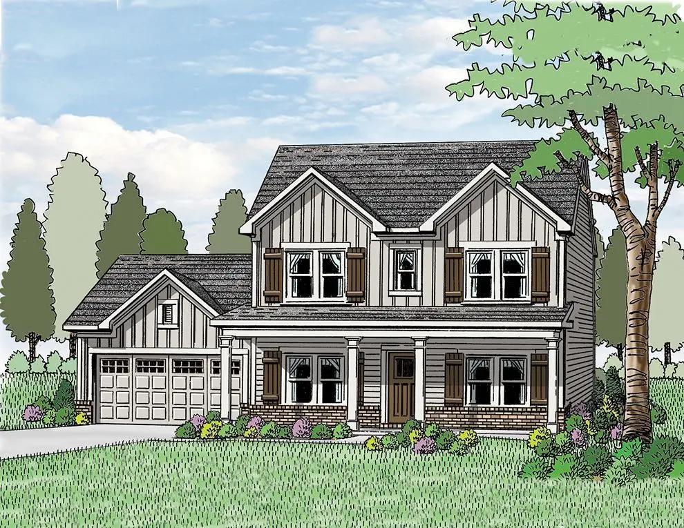 (GA)The Jackson | Front Entry Plan