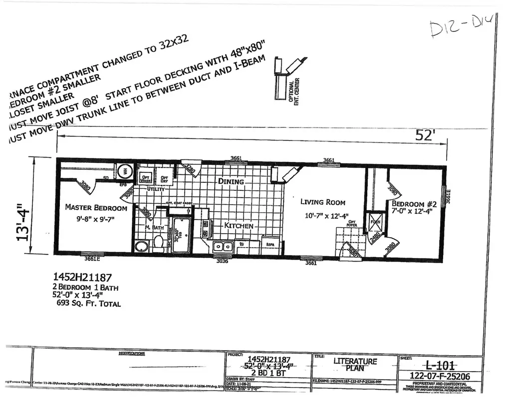 champion D12 Center Manor Plan