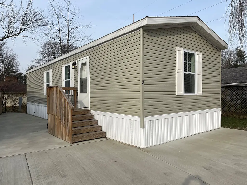2 Bed 1 Bath Single Section Plan
