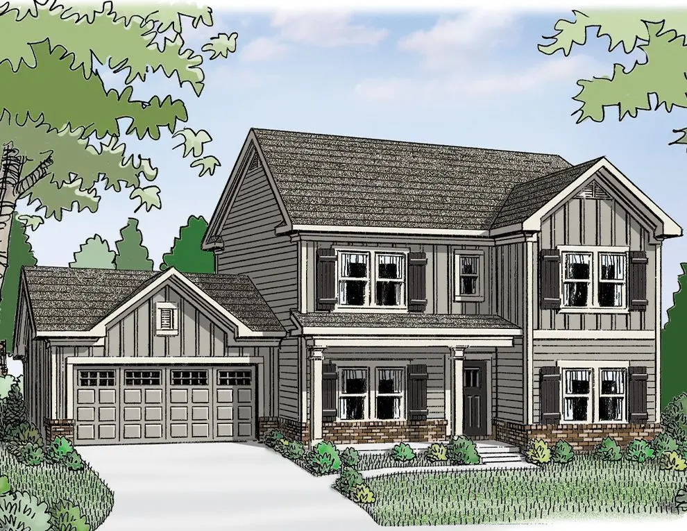 (GA)The Jefferson | Front Entry Plan